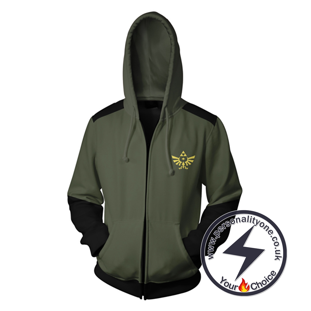 The Legend of Zelda Hoodies - The Legend of Zelda Zip Up Hoodie Jacket